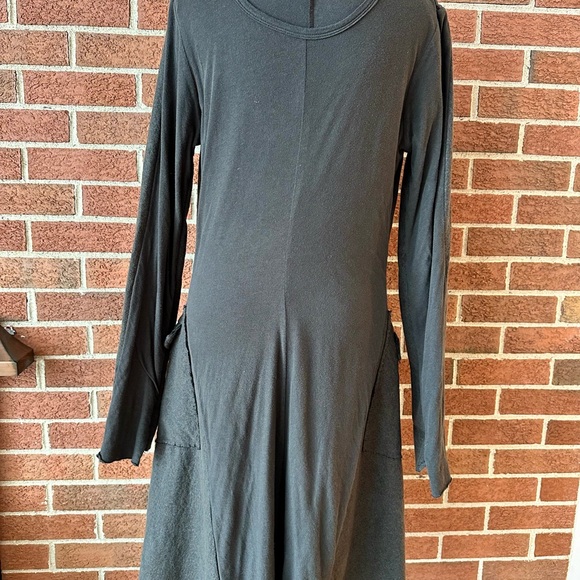 Rundholz Gray Long Military Jacket Button Front Epaulette Pockets, Size S - Picture 6 of 11